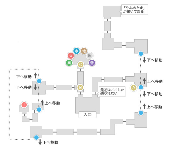 シゼル城マップ